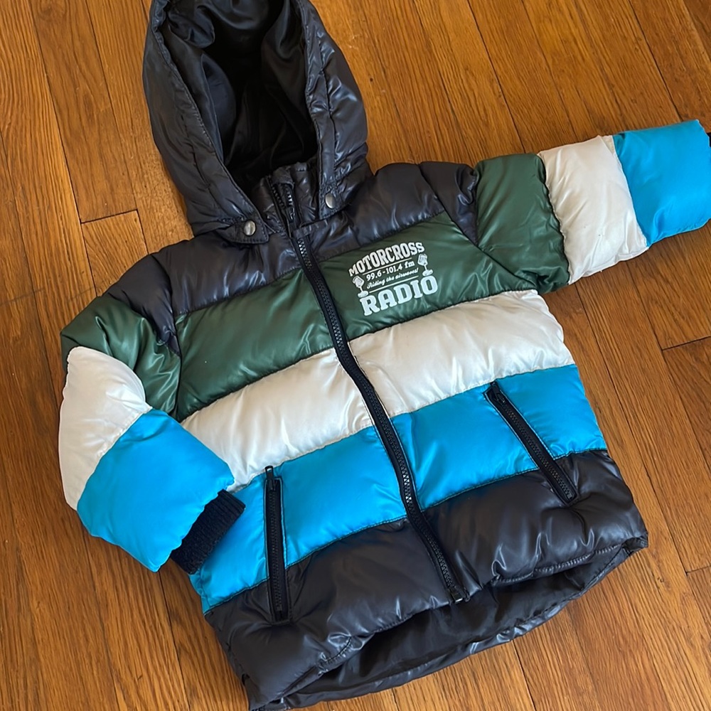 H&M boys jacket winter coat size 2 / 3 puffer